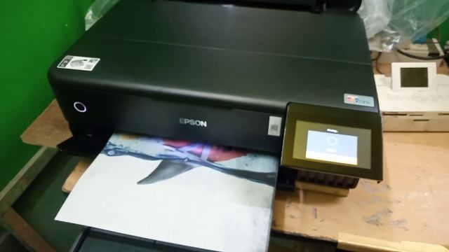 Epson L8180 series printing quality trial in A3 normal plane paper . смотреть онлайн