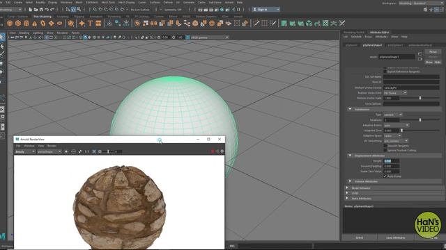 Arnold aiStandardSurface Material settings on Maya 2019. смотреть онлайн