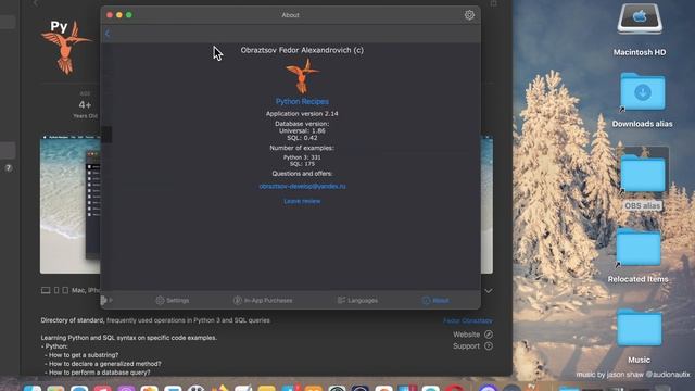 Python Recipes Developer Tools App [MAC] Basic Overview - Mac App Store смотреть онлайн