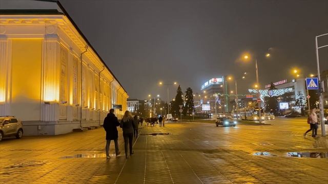Walk through the Christmas Minsk, Belarus смотреть онлайн