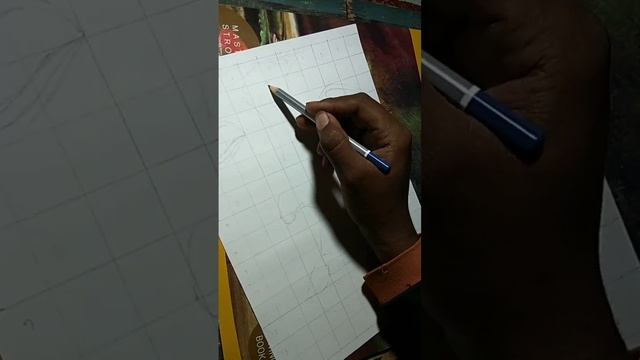 polythene trapped grile outline to using grid line method ?#viral #short смотреть онлайн