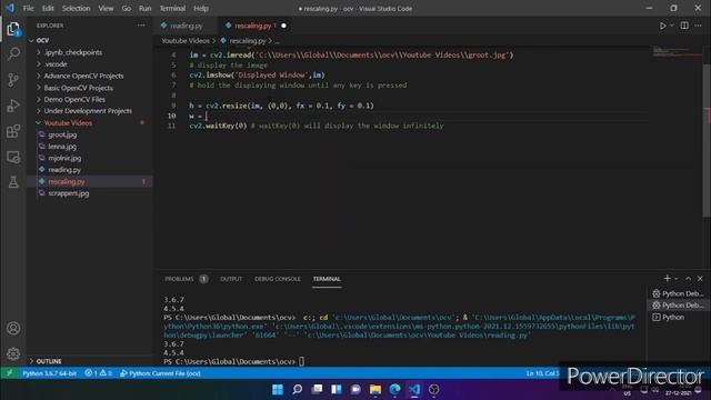 2. Rescaling image using Open CV and Python смотреть онлайн