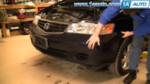 How To Remove Front Bumper 99-04 Honda Odyssey