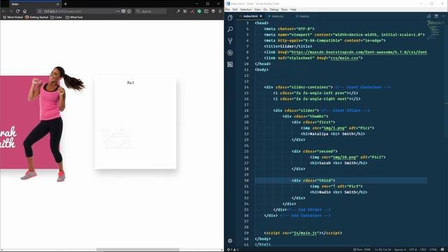 Image Slider using CSS3 & JAVASCRIPT смотреть онлайн