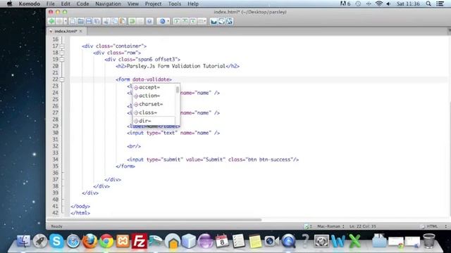 Web Tricks Tutorial 1 - Parsley.Js : Easy Form Validation смотреть онлайн