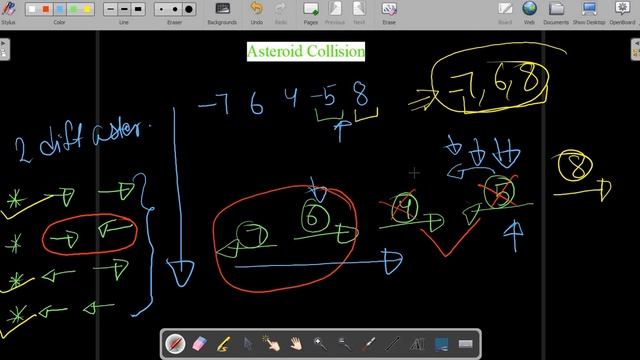 Asteroid Collision || Stack || O(n) || GFG POTD || JAVA Code || C++ Code || Hindi || смотреть онлайн