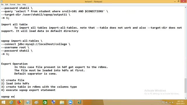 Apache Sqoop Lecture3 смотреть онлайн