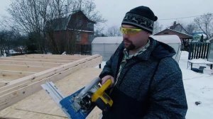 Каркасный дом 5 на 8. Часть 1.  Цокольное перекрытие.