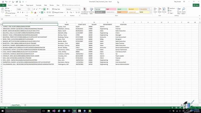 How to Use Text Functions in Microsoft Excel 2016 - Part 2 смотреть онлайн