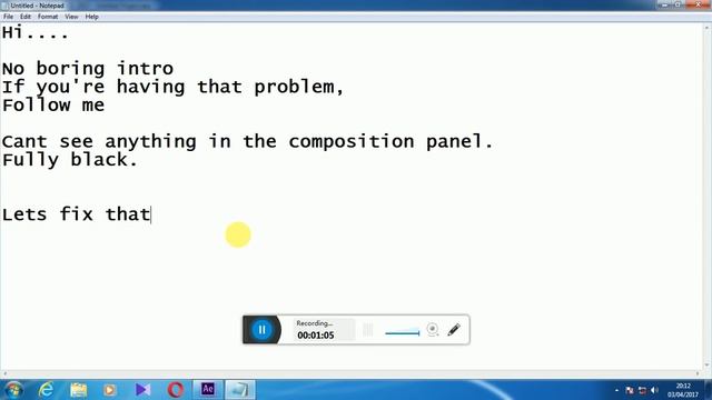 Adobe After effects Black Screen Fix. Simple and working 100% смотреть онлайн