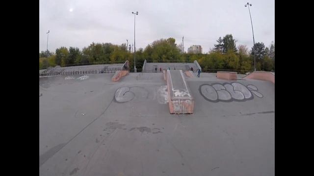 Экстрим парк Пермь. Впервые на скейте. смотреть онлайн