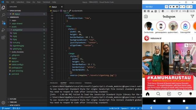 Tutorial Membuat Story Instagram - React Native & EXPO смотреть онлайн