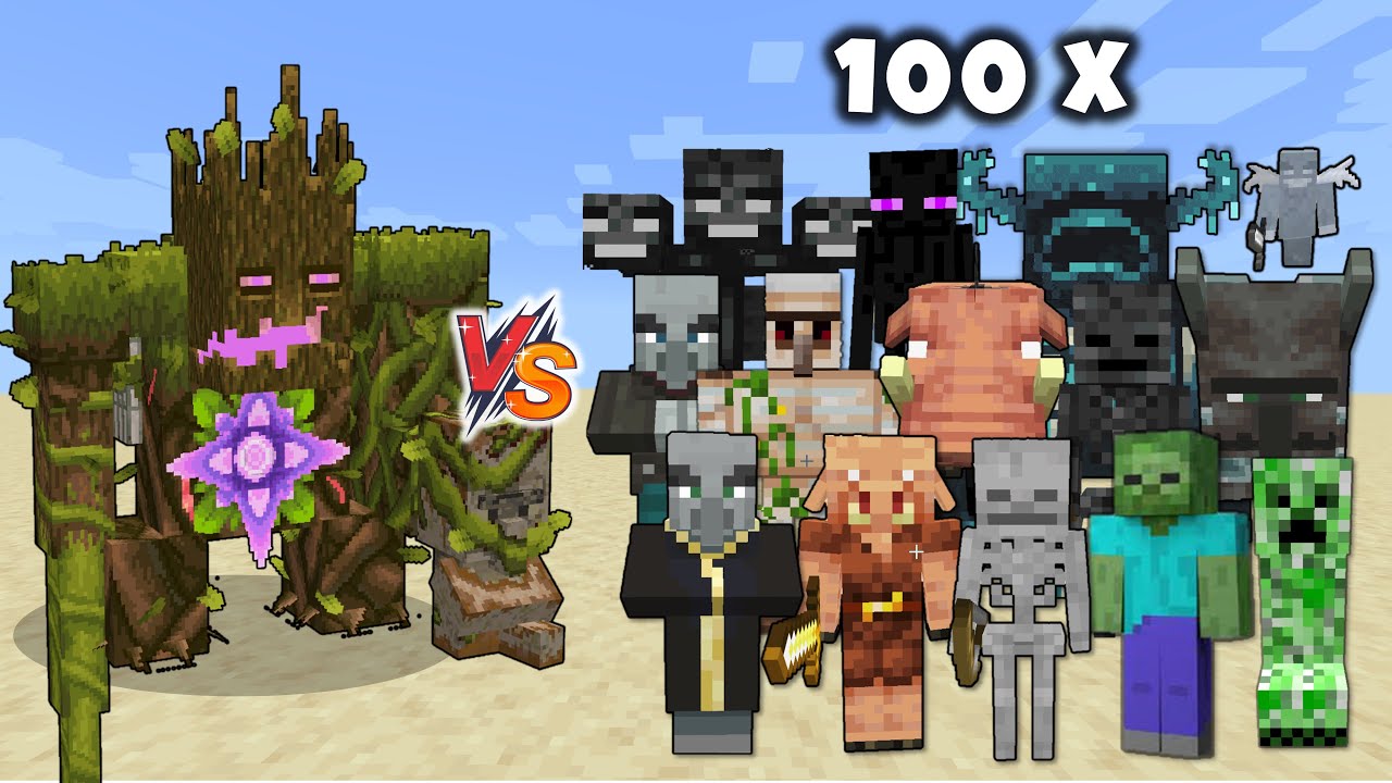 МОНСТР ДЖУНГЛЕЙ ПРОТИВ МОБОВ МАЙНКРАФТ X100 смотреть онлайн