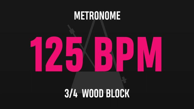 125 BPM 3/4 - Best Metronome (Sound : Wood block) смотреть онлайн