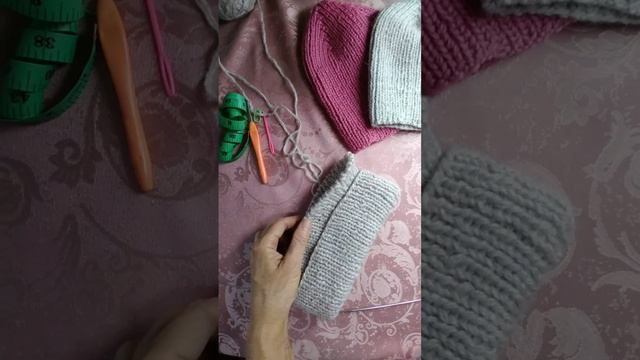 Вязание//шапка с отворотом ? смотреть онлайн