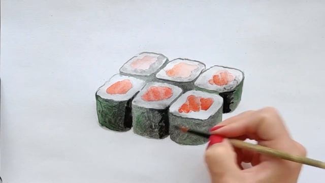 Роллы акварелью смотреть онлайн