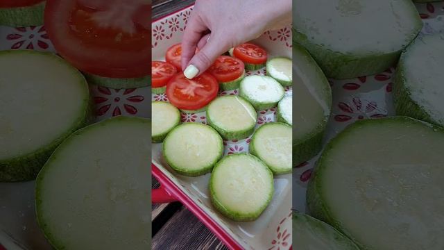 Запеченые кабачки. Запеченые овощи. смотреть онлайн