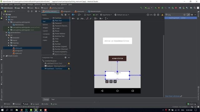 6.3 Kotlin İle İlk Uygulama ve Material Design (ConstraintLayout, EditText, TextView,Color palette смотреть онлайн