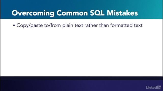 Overcome common SQL mistakes - Learning SQL Programming смотреть онлайн