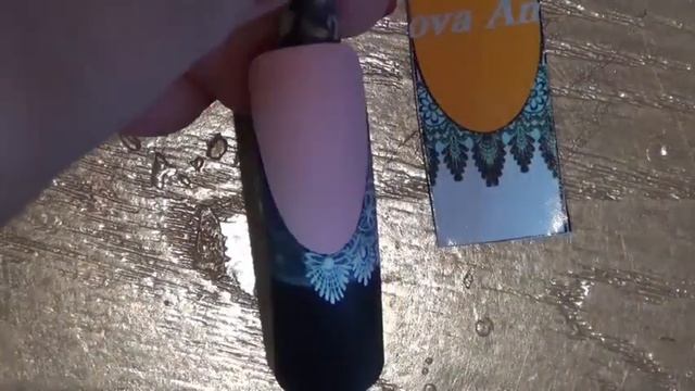 Белое кружево на чёрном френче/рисуем белое кружево на ногтях/ДИЗАЙН НОГТЕЙ/Nail art painting смотреть онлайн