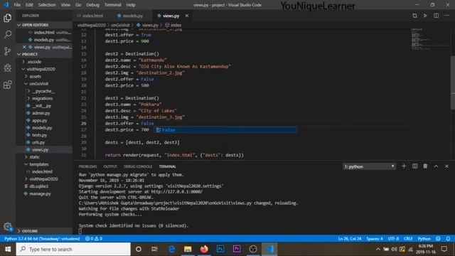 How to create a simple website using Django [2019 latest update] - Part 01 смотреть онлайн