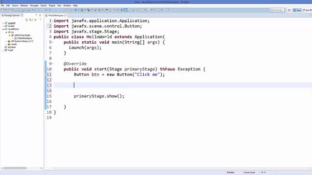 JavaFx Tutorial For Beginners 3 - How to Create Your First JavaFX Application смотреть онлайн