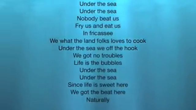 Under the Sea Lyrics смотреть онлайн