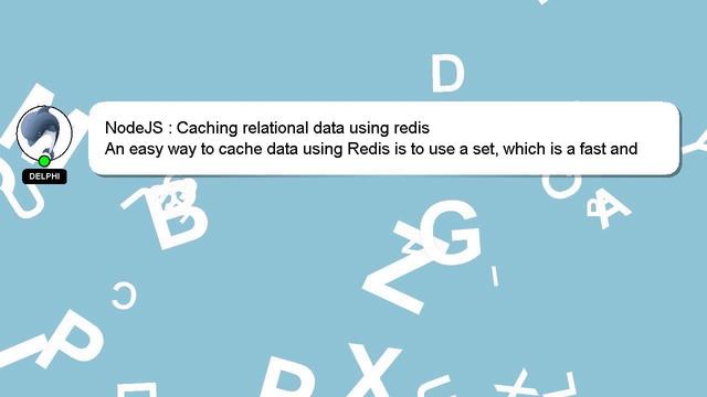 NodeJS : Caching relational data using redis смотреть онлайн