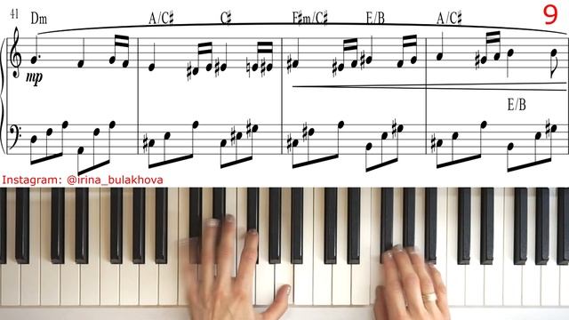 SOUS LE CIEL DE PARIS ПОД НЕБОМ ПАРИЖА Easy Piano Music Sheet How To Play  На ПИАНИНО Ноты Красивая
