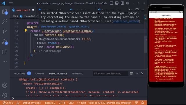 Build A News App - Display News | Presentation Layer | PART 8 - Flutter Clean Architecture смотреть онлайн