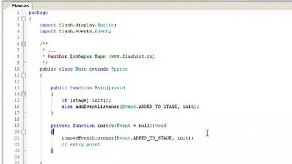 Создание Flash приложений в FlashDevelop