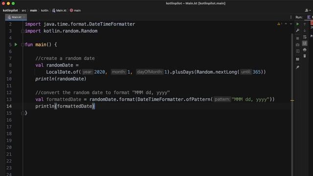 Kotlin: Create a random date смотреть онлайн