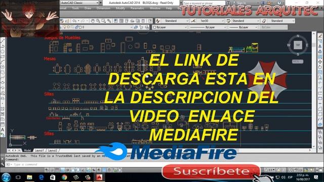 DESCARGA DE BLOQUES AUTOCAD//MEDIAFIRE смотреть онлайн