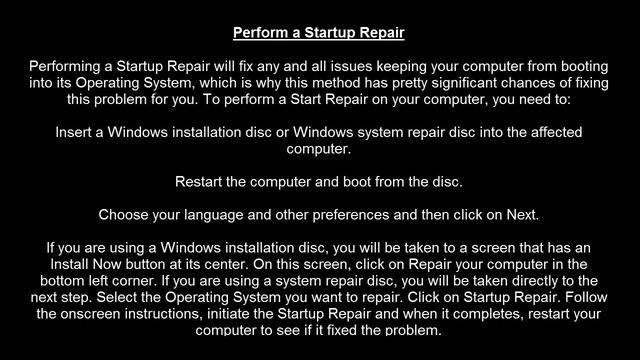 Fix: Windows Failed to Start Error on Startup смотреть онлайн