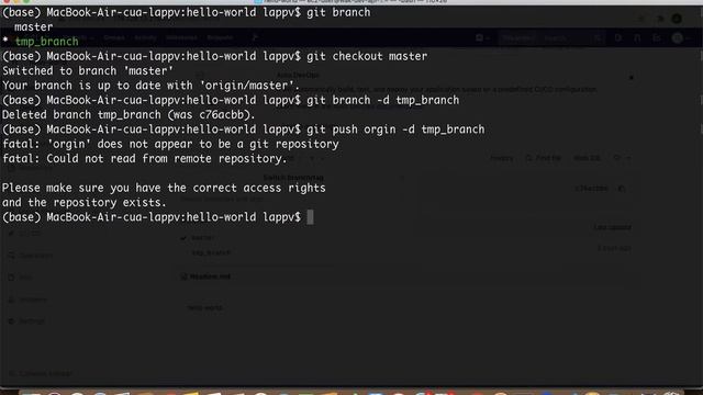 Git - How to delete branch (Cách xoá branch trong Git) смотреть онлайн