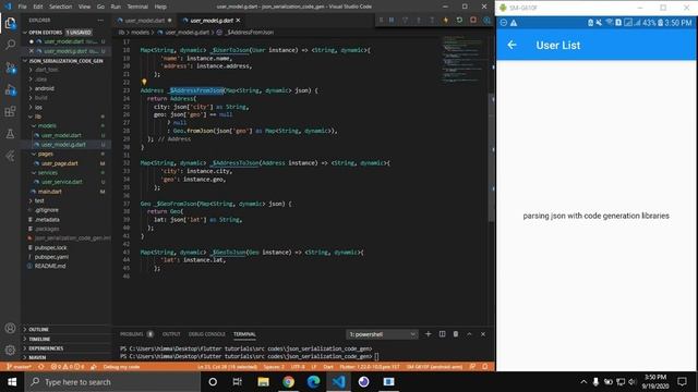 JSON Data Serialization ( EP-04 ) || Serializing JSON using code generation libraries #flutternepal смотреть онлайн