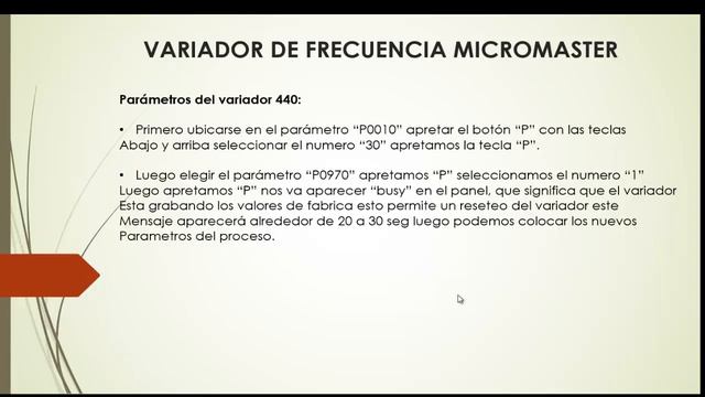 ✅VARIADOR de FRECUENCIA MICROMASTER 440 SIEMENS смотреть онлайн