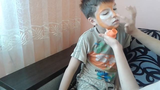 Рисуем на лице львенка/краски для грима смотреть онлайн