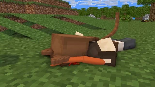 Monster School : Cute CAT Girl and Poor Zombie Farmer - Minecraft Animation смотреть онлайн
