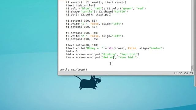 Python for Kids - Turtle module Beginner - Turtle Race смотреть онлайн