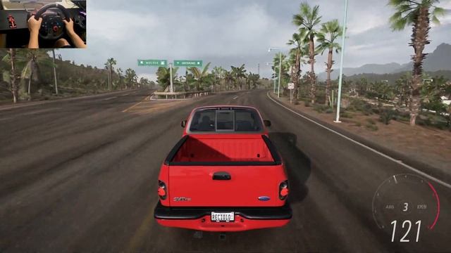 Ford F-150 SVT Lightning | Forza Horizon 5 | Steering Wheel Gameplay смотреть онлайн