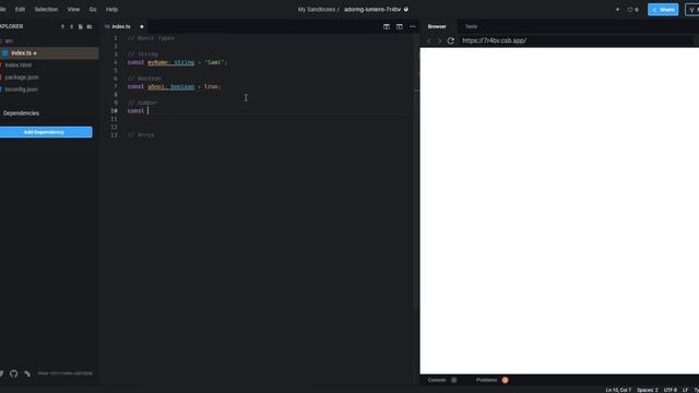 I am learning Typescript | Day 1| String, Boolean, Number, Array смотреть онлайн