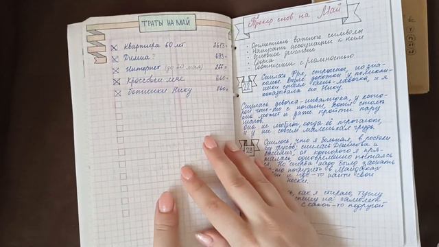 Обзор-листалка ежедневника за 2018 год | Bullet journal смотреть онлайн