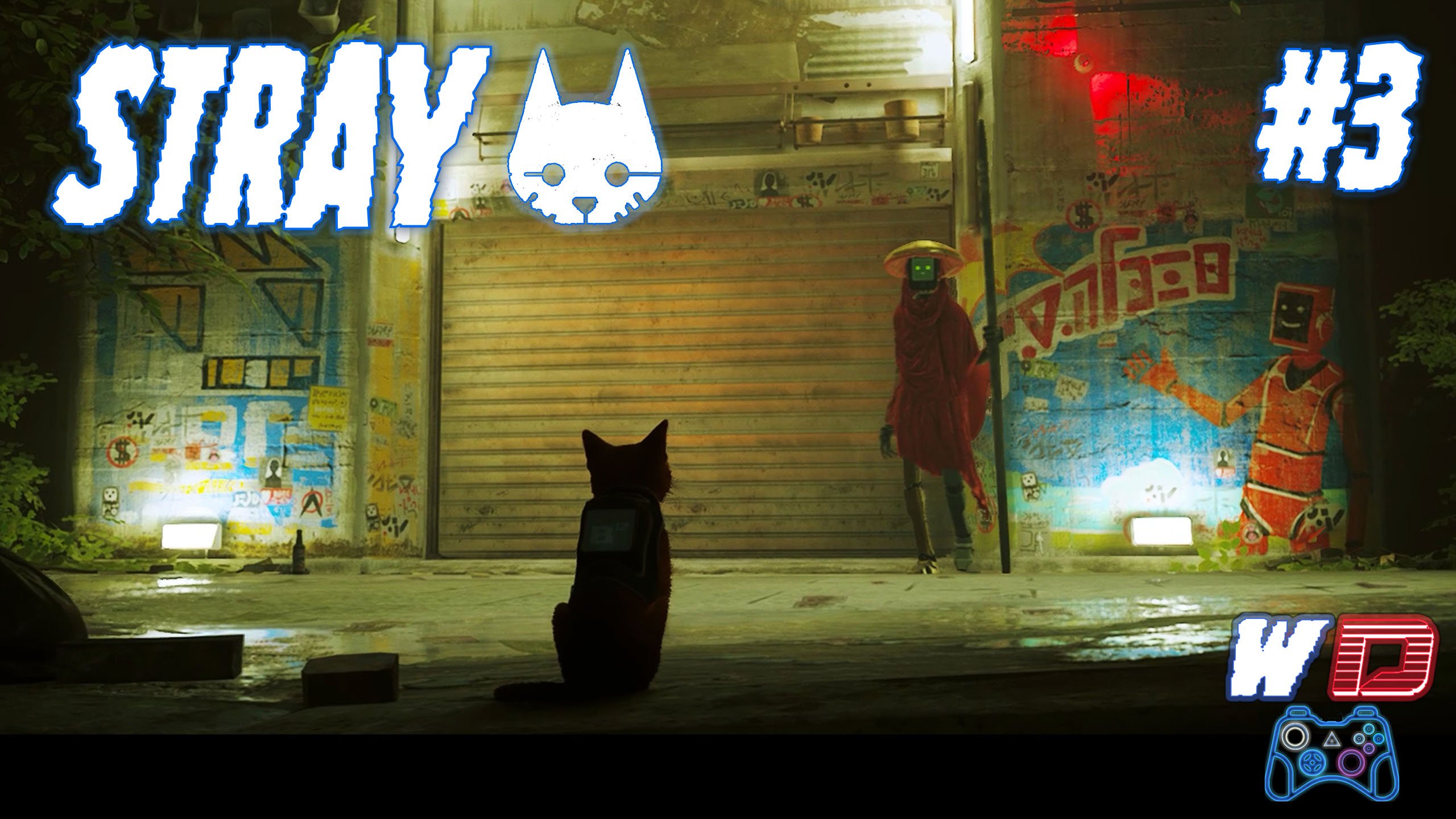 Stray. Прохождение #3. Роботы трущоб