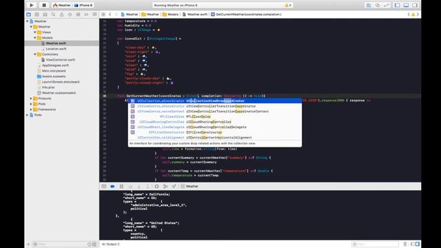 Making An iOS Weather App - Using Location Data To Get The Weather 12/15 смотреть онлайн