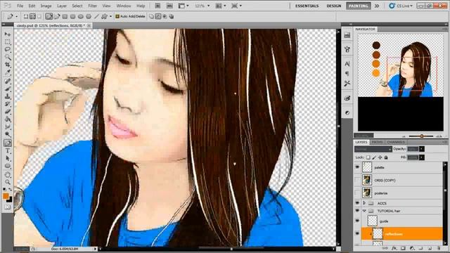 Vector Pixel (vexel) simple hair (Photoshop CS5) смотреть онлайн
