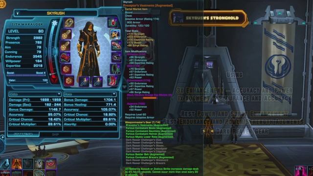 SWTOR: PvP Guide: Marauder (Sentinel) - Itemization / Stat priority ► (Intermediate - Mode) 3.0 + смотреть онлайн