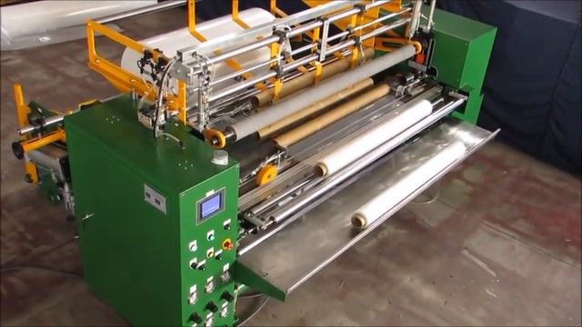 Jumbo Roll to Roll Re-winder with Shaft-less Core Changing System смотреть онлайн
