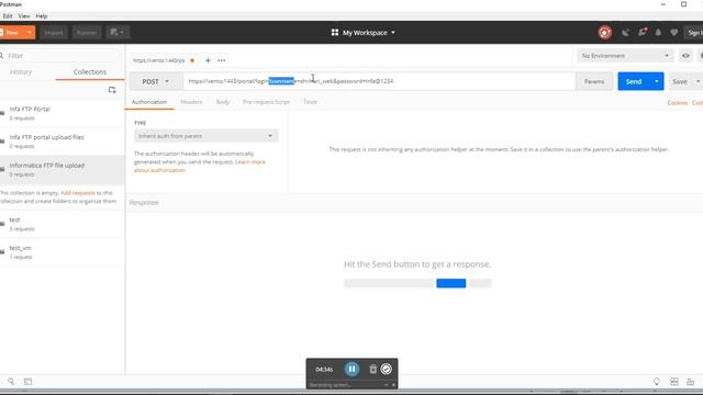 How to upload files using Postman to Informatica FTP смотреть онлайн