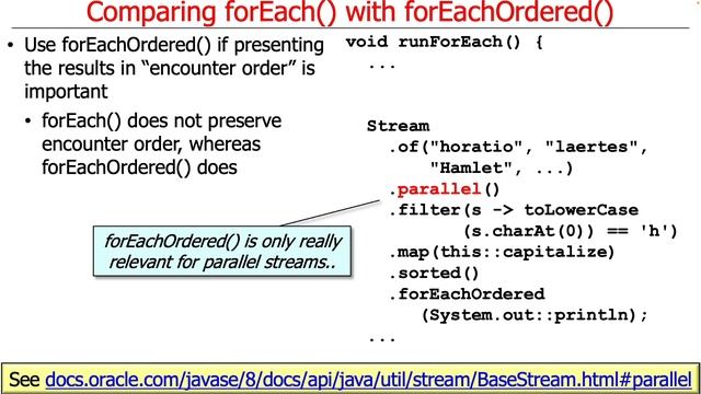 The Java Streams forEach() & forEachOrdered() Terminal Operations смотреть онлайн